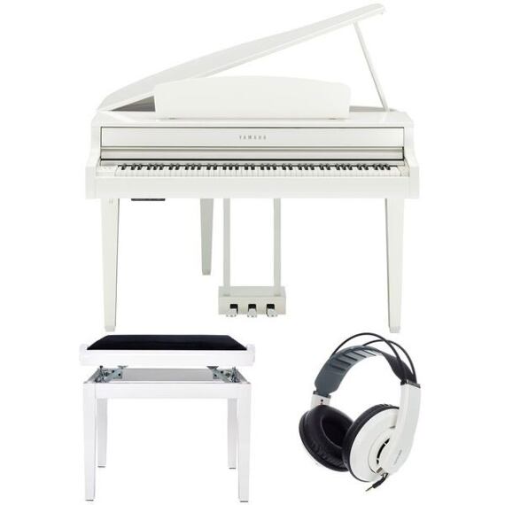 Pronájem bílého piana Yamaha 865GPWH - SET