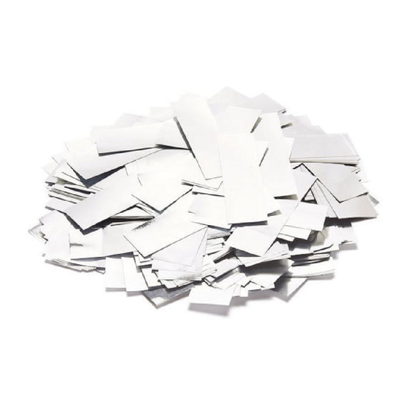 Konfety Metallic - bílé - balení 1 kg